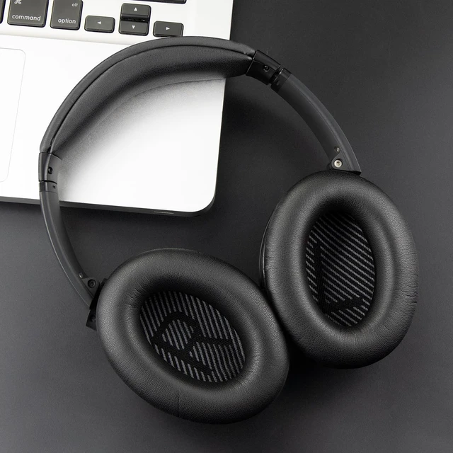 Alt view image 6 of 7 - Earpads for Bose QC35, QC35 ii, QC45 - Black
