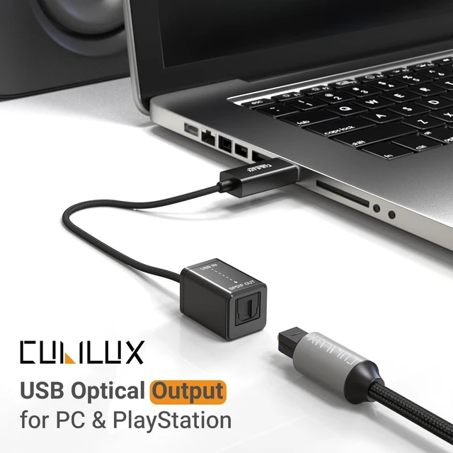 Alt view image 2 of 6 - USB A to TOSLINK Optical Audio Adapter, Unidirectional USB Type A to SPDIF Digital Converter, S/PDIF Transmitter for Computer Laptop PC PS5/4 ONLY, NOT for TV Or Other Devices