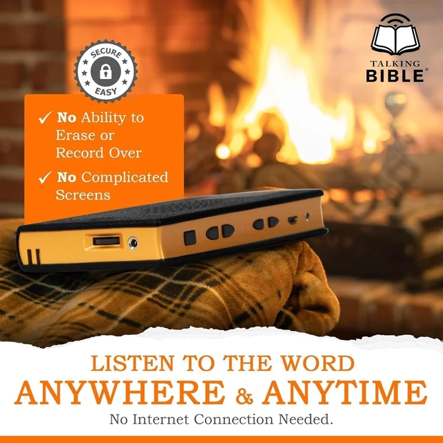 Alt view image 7 of 7 - Arabic Audio Bible Player Rechargeable Black For Seniors Kids The Blind Solar + USB Rechargeable Complete Van Dyck Arabic Bible Old & New Testament