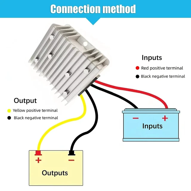 Alt view image 6 of 7 - DC 12V Step Up to 24V Boost Converter 20A 480W DC Voltage Regulator Power Converter Waterproof Module Transformer for Golf Cart Club Car
