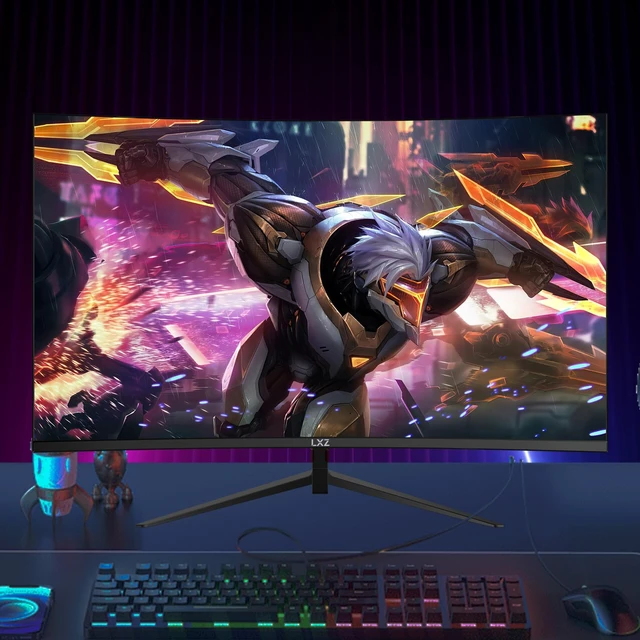 Alt view image 6 of 6 - Curved Gaming Monitor 27 Inch PC Monitor 180hz, Full HD 1080P Frameless 1800R Gaming Display with FreeSync & Eye-Care Technology, DP, HDMI Port - Black