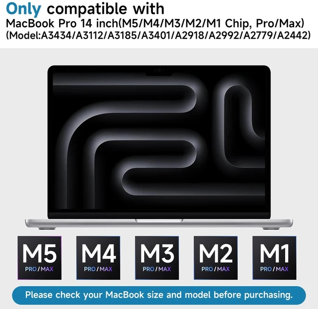 Alt view image 6 of 7 - 2 Pack Compatible with MacBook Pro 14 Inch Screen Protector (M5, M4, M3, M2, M1, Pro/Max), Anti Glare Scratch Matte Screen Protector for MBP 14.2''(2021-2025)
