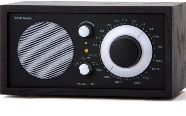 Alt view image 4 of 4 - Model One AM/FM Table Radio in Black/Silver (M1BBS)