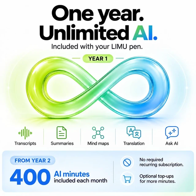Alt view image 3 of 7 - AI Smart Pen Note Taker, 64GB Voice Recorder Pen No Subscription, 22h German design AI Pen Recorder Advanced GPT-5 AI Engineered, Transcribes, summarizes, mind maps & translates in 125 languages