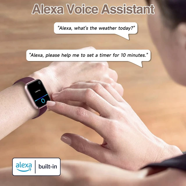 Alt view image 4 of 7 - Smart Watch for Women Men with Bluetooth Call, Alexa Built-in Smartwatch, 1.83"DIY Dial Fitness Watch with Sleep Heart Rate Monitor, 110+ Sport Modes, IP68 Waterproof Watch Compatible with Android iOS