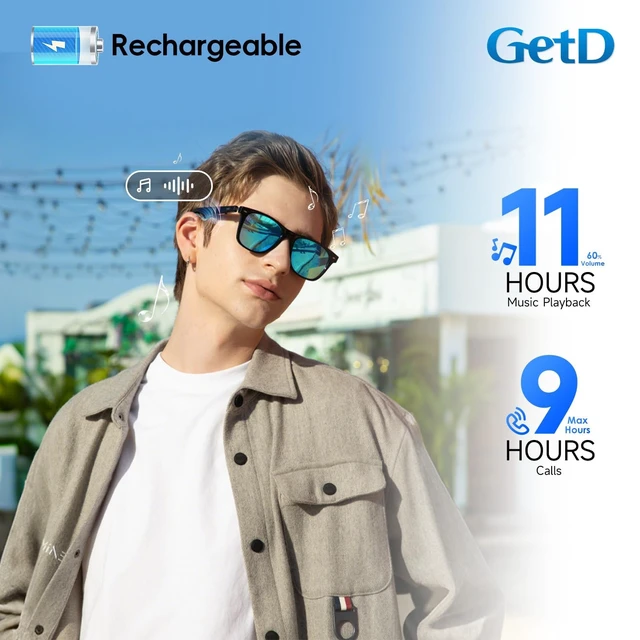 Alt view image 6 of 7 - AI Glasses, Smart Glasses Powered by ChatGPT, Real-Time AI Translation Polarized lens, AI translation in 145 languages, Handsfree calls, Immersive audio, Holds AI conversations, 11H Playtime