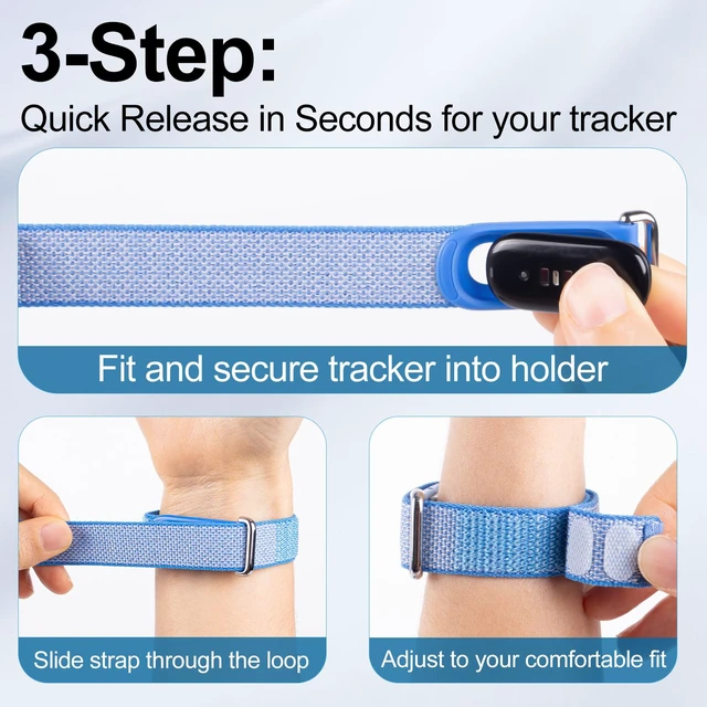 Alt view image 6 of 7 - 3 Pack Nylon Replacement Bands Compatible with Google Fitbit Air Soft Breathable Sport Wristband, Lightweight Micro-Adjustable Hook-and-Loop Strap for Gym Workout, Women Men