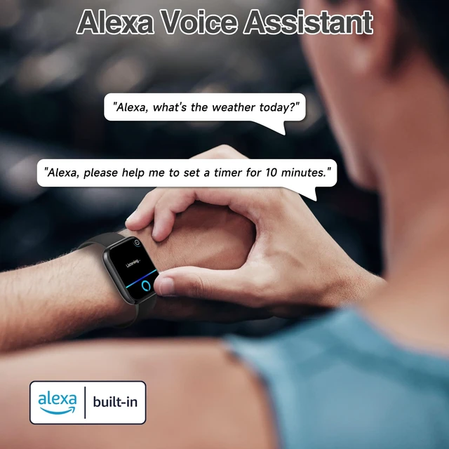 Alt view image 4 of 7 - Smart Watch for Women Men with Bluetooth Call, Alexa Built-in Smartwatch, 1.83"DIY Dial Fitness Watch with Sleep Heart Rate Monitor, 110+ Sport Modes, IP68 Waterproof Watch Compatible with Android iOS