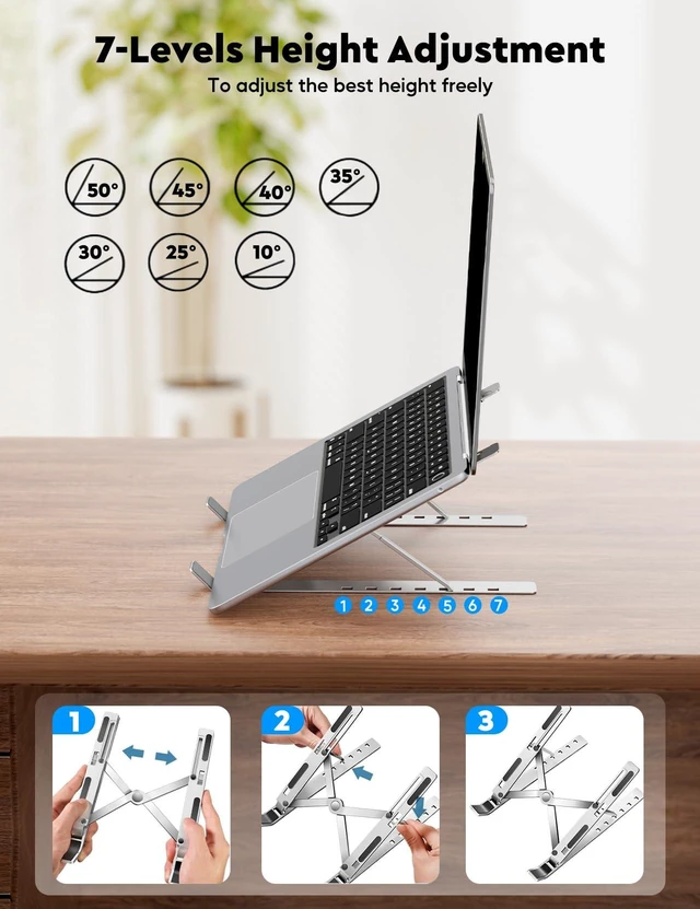 Alt view image 4 of 7 - 15.6 Portable Monitor with Adjustable Stand, 1080P FHD IPS Screen Extender, Laptop Stand & Smart Cover Included, Ultra Slim Travel Monitor with Eye Protection, Plug and Play for Laptop/PC/Mac