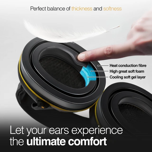Alt view image 2 of 5 - Silicone Gel for 3M WorkTunes Ear Pads Headphones Connect Hearing Protection with Noise Cancelling Radio Ear Muffs AM/FM Bluetooth Headset Protective Earmuffs Shooting Ear Protection Mowing