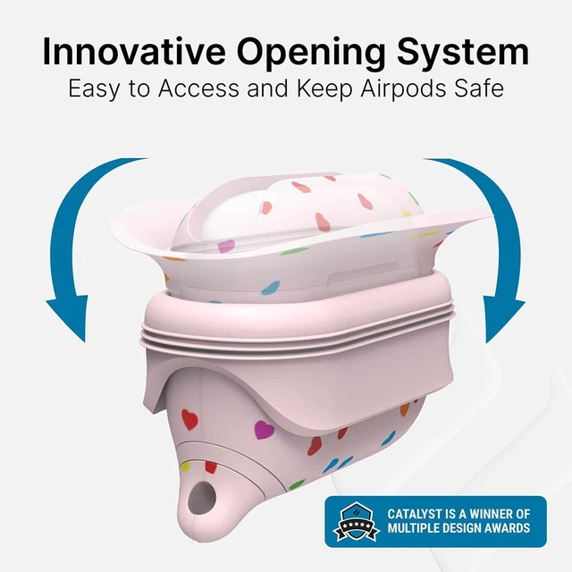 Alt view image 5 of 7 - Waterproof Case for AirPods Pro 2nd Generation and AirPods Pro 1st Generation - Wireless and USB-C Charging Compatible, One Piece Design, High Drop Protection Case with Carabiner
