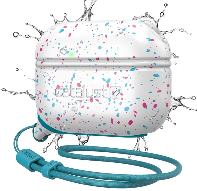 Main image of Waterproof Case for AirPods Pro 2nd Generation and AirPods Pro 1st Generation - Wireless and USB-C Charging Compatible, One Piece Design, High Drop Protection Case with Lanyard