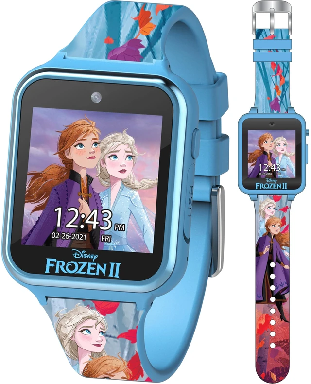 Main image of Kids Disney Frozen Smart Watch with Camera for Kids and Toddlers - Interactive Smartwatch for Boys & Girls with Games, Voice Recorder, Calculator, Pedometer, Alarm, Stopwatch