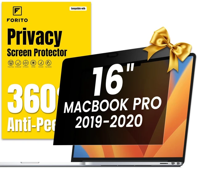 Main image of 360° Privacy Screen Protector Compatible with MacBook Pro 16 inch (2019, 2020), Anti Peeping, Anti Glare and Scratch Resistant Laptop Privacy Screen Shield