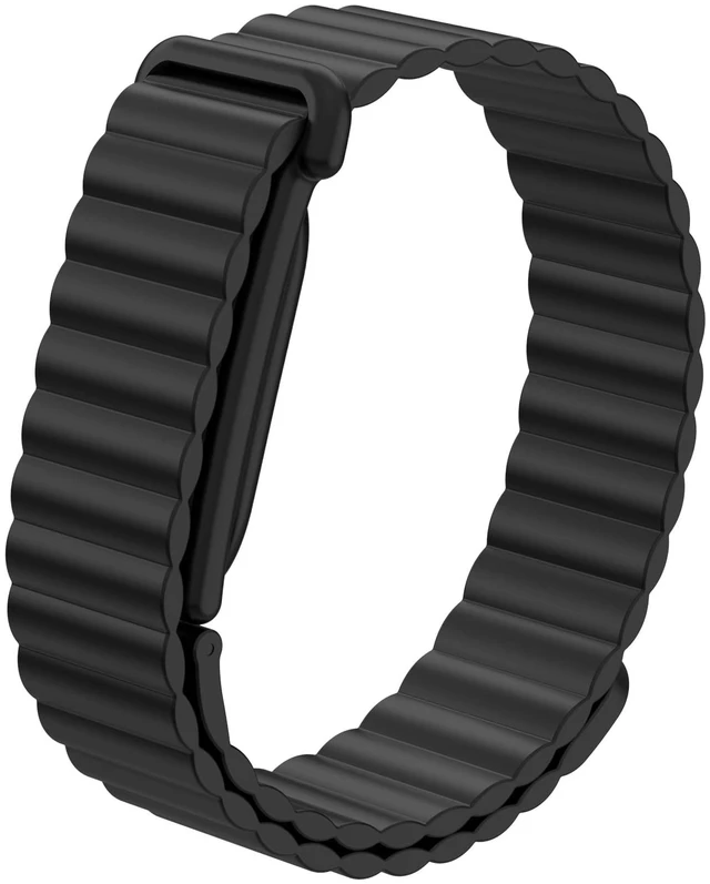 Main image of Magnetic Silicone Sport Band Compatible with Google Fitbit Air Soft Silicone Solo Loop, Strong Magnets, Auto Quick Lock, Adjustable Strap Replacement Wristband, Waterproof & Sweatproof