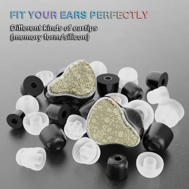 Alt view image 5 of 7 - Bmaster5 in Ear Monitor Headphone,1DD+4BA 5 Driver Musician IEM Earbud 10mm DLC Diaphragm, Pentaconn Connector OFC Cable, Aluminum Case, Noise Isolation IEM for Drummer Audiophile (Starlight Gold)