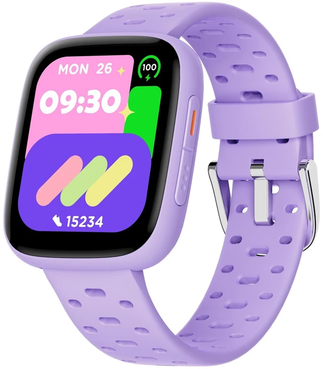 Main image of Kids Watch No Phone Needed, 1.8" Amoled Smart Fitness Watch Pedometer, Heart Rate, Sleep Tracker, 30m Waterproof, Step Counter, Puzzle Games, 100+ Dials, Gifts for Girls 5-16, Lilac