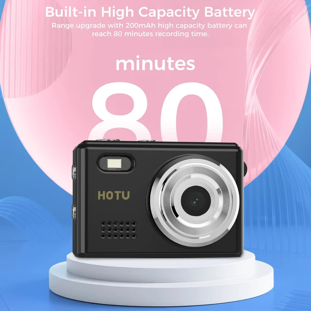 Alt view image 7 of 7 - Mini Keychain Digital Camera, Y2K Pocket-Size Mini Camera, 2MP 1080P Small Camera with 8GB Card, Video Recorder with Long Battery Life for Travel, Party and Vlog (Black)