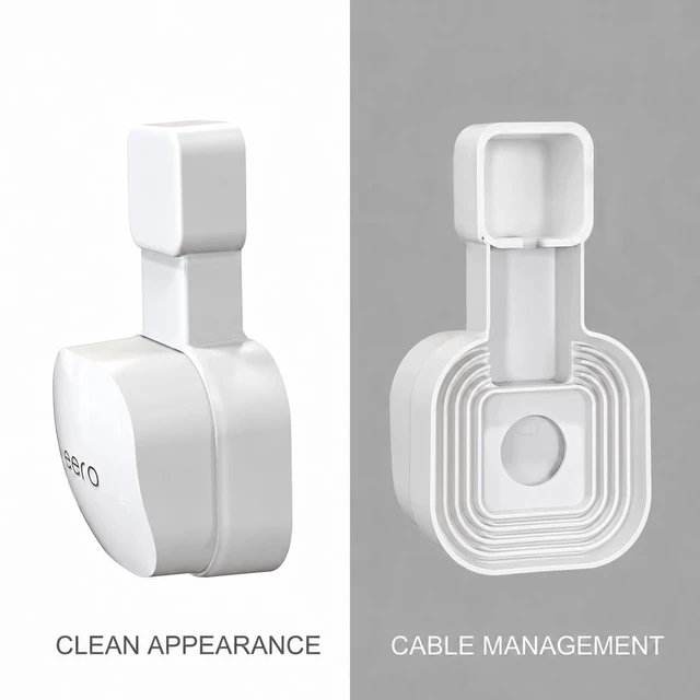 Alt view image 5 of 6 - Wall Mount Only for eero 6 & 6+ mesh Wi-Fi System (NOT for Pro 6/Pro 6E), Space Saving& Easily Be Moved Mount Bracket Holder for eero 6 Extender (3 Pack)