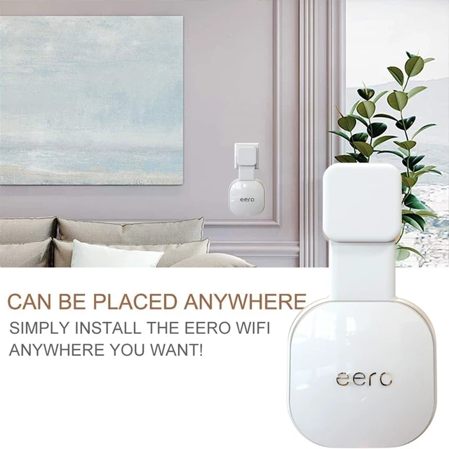Alt view image 6 of 6 - Wall Mount Only for eero 6 & 6+ mesh Wi-Fi System (NOT for Pro 6/Pro 6E), Space Saving& Easily Be Moved Mount Bracket Holder for eero 6 Extender (3 Pack)