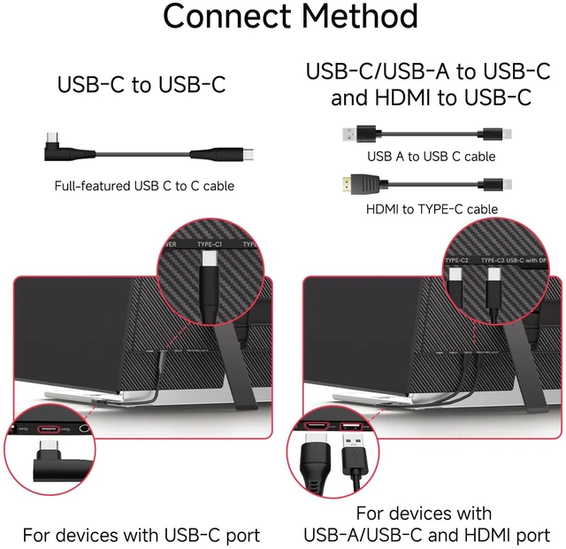 Alt view image 3 of 7 - Ultra-Thin Laptop Screen Extender 14" - Dual Portable Monitor Lightweight 1080P IPS Second Extra Screen for Remote Work/Business/Travel/Home Office, Compatible with Windows/Mac/Chrome
