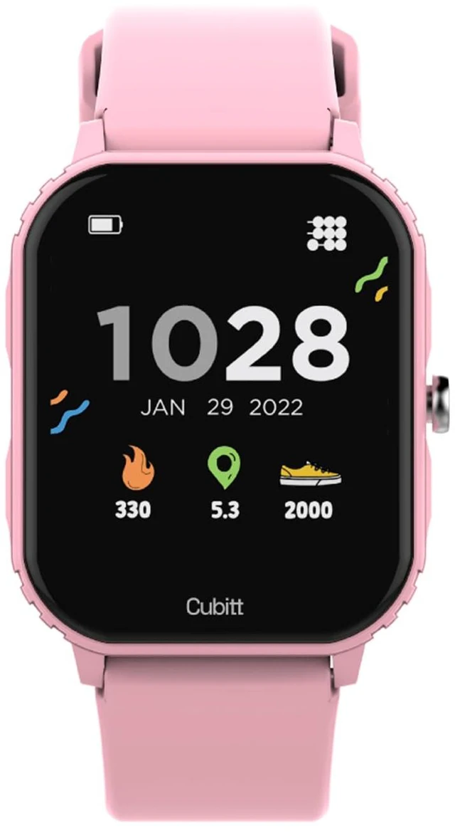 Main image of Teens Smartwatch, 1.85 Touchscreen Fitness Tracker Dreamy Pink For Ages 1114, 6 Sport Modes, HR & Sleep Monitor, Built-in Games, Parental Lock, IP68 Water Resistance, 7-Day Battery