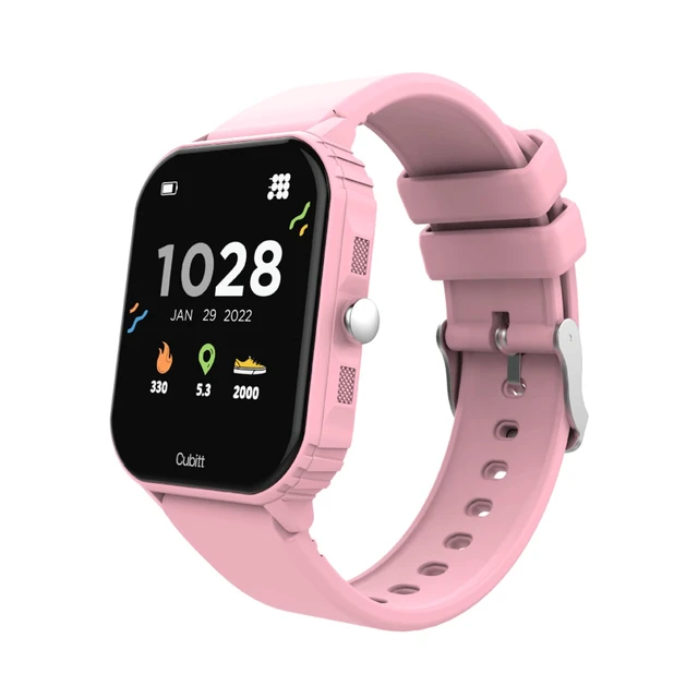 Alt view image 2 of 7 - Teens Smartwatch, 1.85 Touchscreen Fitness Tracker Dreamy Pink For Ages 1114, 6 Sport Modes, HR & Sleep Monitor, Built-in Games, Parental Lock, IP68 Water Resistance, 7-Day Battery