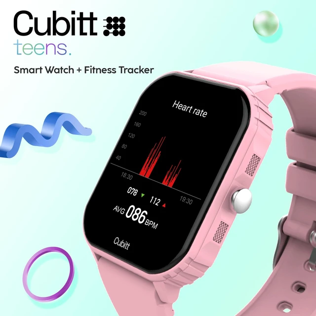 Alt view image 3 of 7 - Teens Smartwatch, 1.85 Touchscreen Fitness Tracker Dreamy Pink For Ages 1114, 6 Sport Modes, HR & Sleep Monitor, Built-in Games, Parental Lock, IP68 Water Resistance, 7-Day Battery