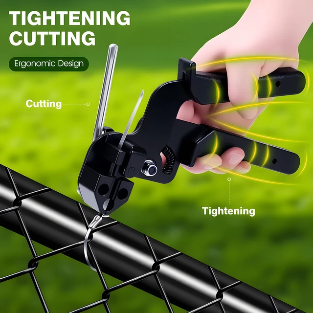 Alt view image 4 of 7 - Stainless Steel Cable Tie Gun & 100pcs 12in Black Metal Zip Ties Self-Locking, UV & Corrosion Resistant Stainless Steel Zip Ties for fence repair, Exhaust Wrap, Chicken Coop, Pipe, Farm Use