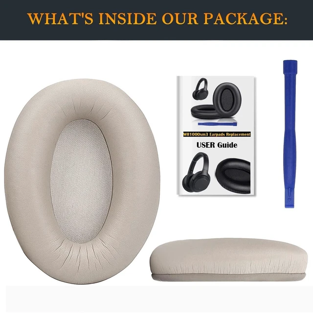 Alt view image 6 of 6 - Earpads for Sony WH-1000XM3 - Gold for WH1000XM3(XM3) Headphones