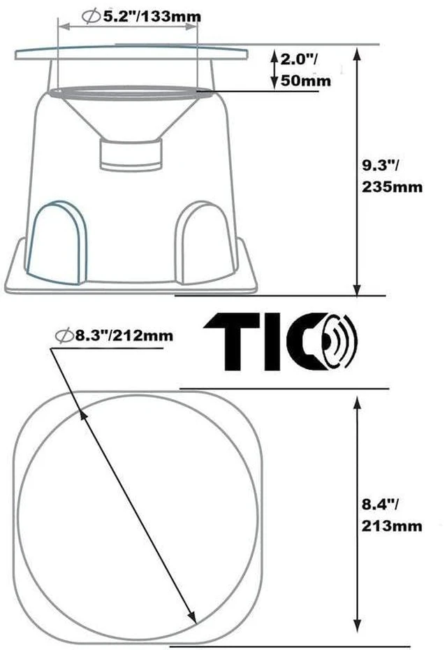 Alt view image 4 of 4 - GS5-5" Compact Outdoor Weather-Resistant Omnidirectional In-Ground Speakers (Pair)