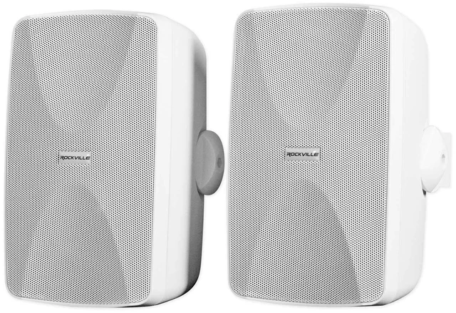 Main image of WET-7020W 70V Commercial Indoor/Outdoor Wall Speakers Pair White Selectable 20W, 15W, 10W, 5W, 2.5W Tap Settings, 40W RMS @ 8 Ohm, Built-In Transformer, Waterproof ABS Cabinet