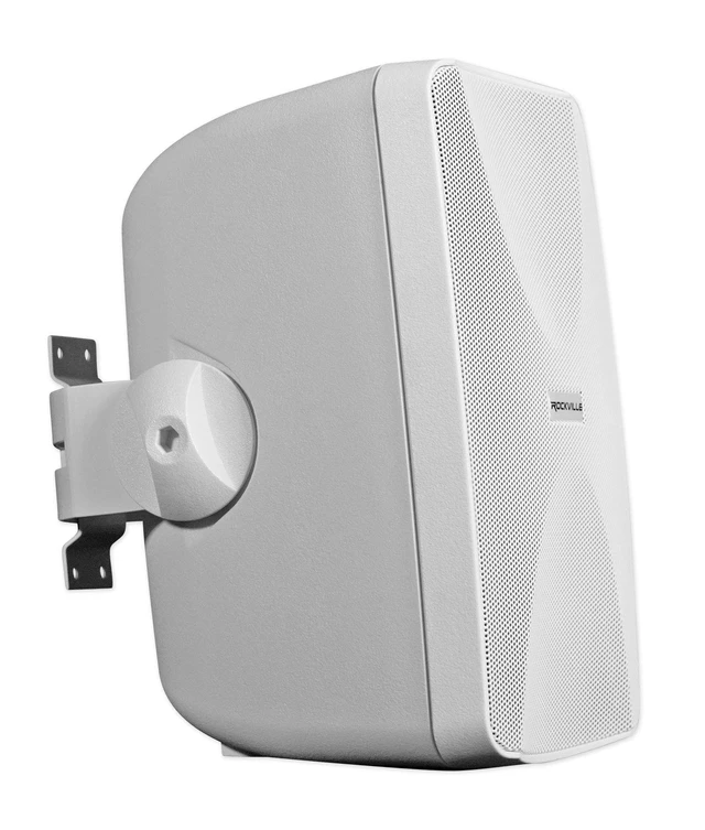 Alt view image 5 of 7 - WET-7020W 70V Commercial Indoor/Outdoor Wall Speakers Pair White Selectable 20W, 15W, 10W, 5W, 2.5W Tap Settings, 40W RMS @ 8 Ohm, Built-In Transformer, Waterproof ABS Cabinet