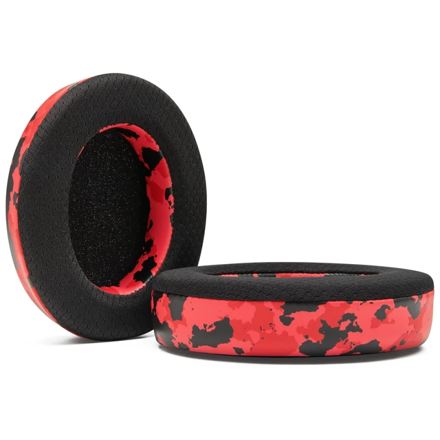 Alt view image 7 of 7 - Freeze HD6XX - Cooling Gel Earpads for Sennheiser HD6XX, HD58X & HD600 Made by Wicked Cushions Also fits HD650, HD660S, HD660S2, HD580 & HD565. Extra Comfortable & Cool Red Camo