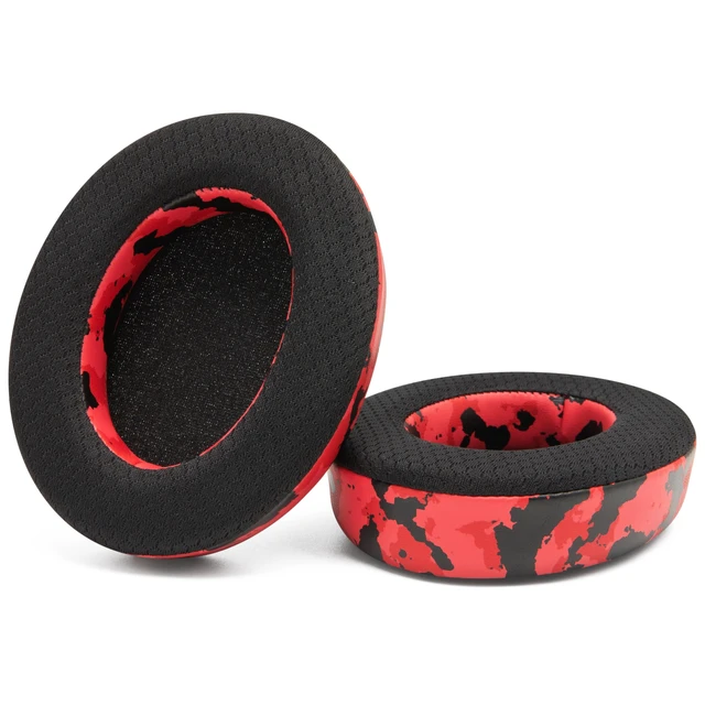 Alt view image 6 of 7 - Freeze HD6XX - Cooling Gel Earpads for Sennheiser HD6XX, HD58X & HD600 Made by Wicked Cushions Also fits HD650, HD660S, HD660S2, HD580 & HD565. Extra Comfortable & Cool Red Camo