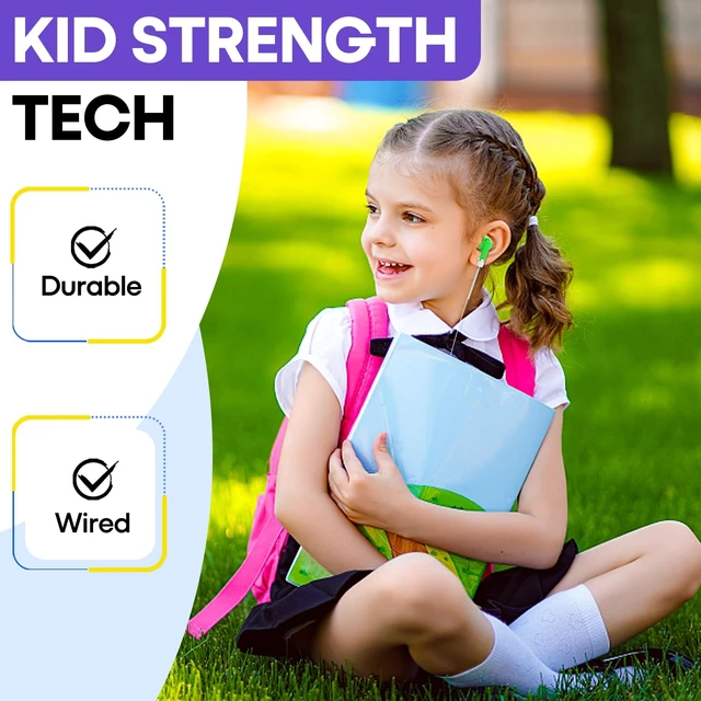 Alt view image 7 of 7 - Kids Earbuds Headphones Bulk 50 Pack for School Classroom,Wholesale Wired Earphones Class Set for Students Children Toddler Teens Boys Girls,Individually Bagged(HTC101,Mixed Colors)