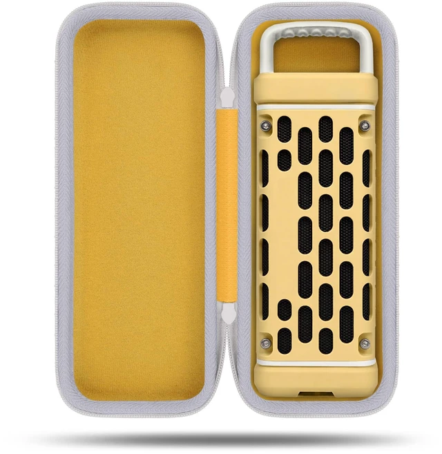 Main image of for Turtlebox Ranger Speaker Hard Carrying Travel Case, Yellow Precision-Molded Interior, Padded Scratch-Resistant Lining, Organized Storage Compartment, Shock Protection