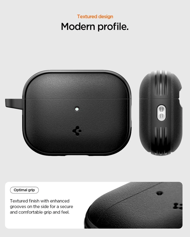 Alt view image 3 of 7 - Vault Case Designed for AirPods Pro 3 Case (2025) Secure Magnetic Lock, Military-Grade Drop Protection, Carabiner Included - Matte Black