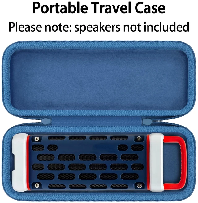 Alt view image 3 of 7 - for Turtlebox Ranger Speaker Hard Carrying Travel Case, Dark Blue Precision-Molded Interior, Padded Scratch-Resistant Lining, Organized Storage Compartment, Shock Protection