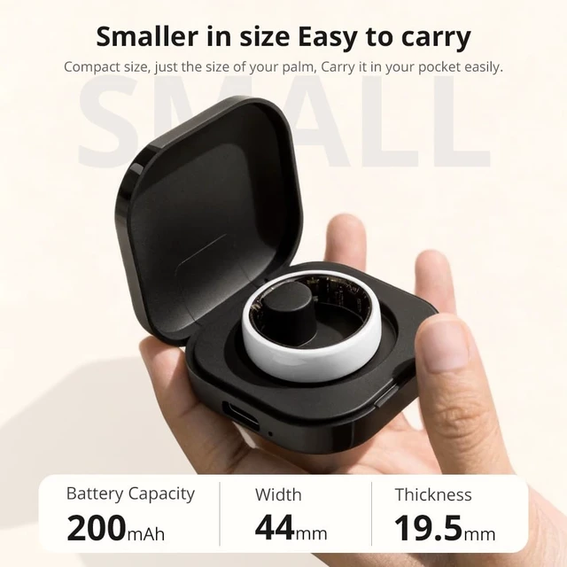 Alt view image 7 of 7 - Smart Ring for Women, Health Tracker & 5ATM, R02. (White Ceramic, 8#) Smart Ring & No Subscription Fee, Menstrual Cycle, Skin Temperature, Heart Rate, Sleep Health Monitoring, Sports Tracking