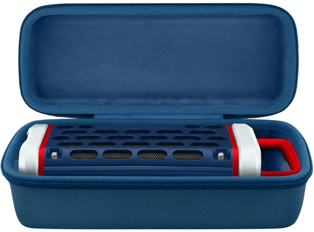 Alt view image 4 of 7 - for Turtlebox Ranger Speaker Hard Carrying Travel Case, Dark Blue Precision-Molded Interior, Padded Scratch-Resistant Lining, Organized Storage Compartment, Shock Protection
