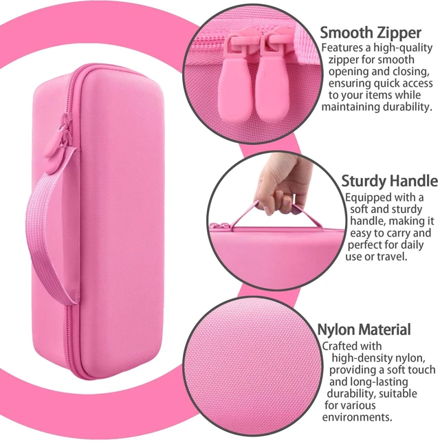 Alt view image 5 of 7 - for Turtlebox Ranger Speaker Hard Carrying Travel Case, Pink Precision-Molded Interior, Padded Scratch-Resistant Lining, Organized Storage Compartment, Shock Protection
