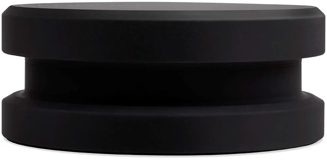 Alt view image 3 of 6 - HiFi Vinyl Record Weight Stabilizer High Mass 760 gram Steel LP Disc Turntable Accessory with Antiresonance Rubberized Coating and Protective Velvet Pad for Vibration Damping (RW03)