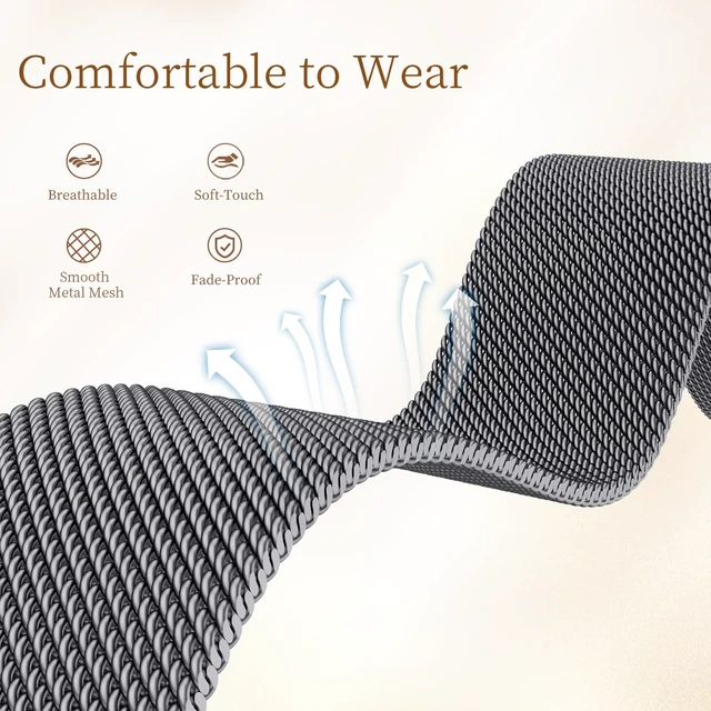 Alt view image 3 of 7 - X-Shape Metal Band Compatible with Fitbit Charge 6/ Charge 5 Bands for Women Men, Soft Stainless Steel Mesh Loop Strap Bracelet Wrist Band Replacement for Fitbit Charge 5/ Charge 6 Fitness Tracker