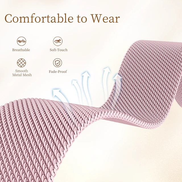 Alt view image 3 of 7 - X-Shape Metal Band Compatible with Fitbit Charge 6/ Charge 5 Bands for Women Men, Soft Stainless Steel Mesh Loop Strap Bracelet Wrist Band Replacement for Fitbit Charge 5/ Charge 6 Fitness Tracker