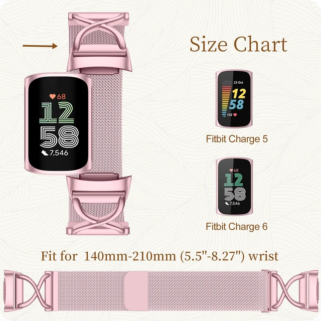 Alt view image 6 of 7 - X-Shape Metal Band Compatible with Fitbit Charge 6/ Charge 5 Bands for Women Men, Soft Stainless Steel Mesh Loop Strap Bracelet Wrist Band Replacement for Fitbit Charge 5/ Charge 6 Fitness Tracker