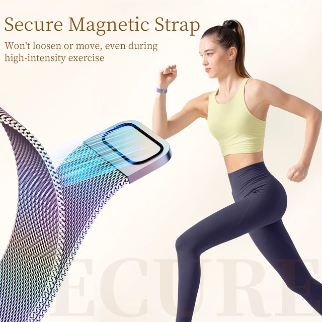 Alt view image 4 of 7 - X-Shape Metal Band Compatible with Fitbit Charge 6/ Charge 5 Bands for Women Men, Soft Stainless Steel Mesh Loop Strap Bracelet Wrist Band Replacement for Fitbit Charge 5/ Charge 6 Fitness Tracker