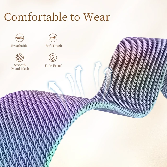 Alt view image 3 of 7 - X-Shape Metal Band Compatible with Fitbit Charge 6/ Charge 5 Bands for Women Men, Soft Stainless Steel Mesh Loop Strap Bracelet Wrist Band Replacement for Fitbit Charge 5/ Charge 6 Fitness Tracker