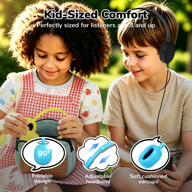 Alt view image 7 of 7 - Kids Headphones Bulk 100 Pack for Classroom School Students Teens Children Gift and Adult, Wholesale Wired Adjustable Headphones for Classroom Earphones(Multi Color)
