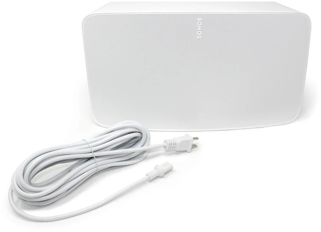 Alt view image 3 of 7 - 20-Foot Power Cord Compatible with Sonos Five, Sonos Play 5, Sonos Beam, Sonos Ray, Sonos Arc, Arc Ultra, Sonos Amp, Sonos Playbase, Sonos Sub Gen 3 and Sonos Sub Mini - White